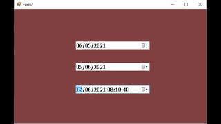 Programming C Custom date format in dateTimePicker [upl. by Dominick]