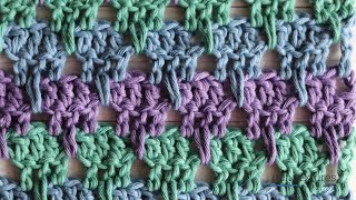 Larksfoot Stitch  How to Crochet [upl. by Ysdnyl]