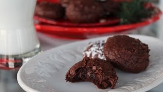 Dark Chocolate Lava CookiesFlourless Oiless Butterless Yolkless [upl. by Phemia]