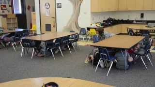 ASC 1749  ShakeOut Drill Kindergarten Class at Frazier Park Elementary School [upl. by Kelsey]