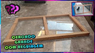 CERCADINHO GRANDE PARA CACHORRO COM REGULAGEM DIY [upl. by Thayer138]