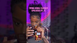 Trying Cereal Flavored Lipglosses Part 2 ASMR trinitijasmr [upl. by Martainn]