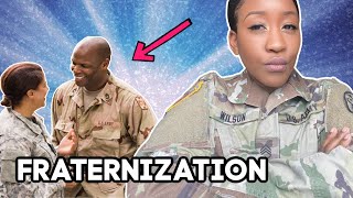 Who NOT to date in the ARMY What is FRATERNIZATION in the military [upl. by Roter103]