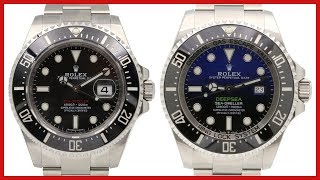 NEW 2018 Rolex SeaDweller 43mm vs 2018 Deepsea DBlue James Cameron Black Ceramic COMPARISON [upl. by Ailyn671]