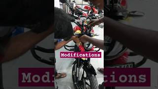 Tvs Ronin 225 Modification  Wind Shield 🛡  Break Guard  windshield breakguard shorts bike yt [upl. by Ainad911]