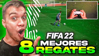 LOS 8 MEJORES REGATES EFECTIVOS DE FIFA 22 TUTORIAL [upl. by Ebbarta]