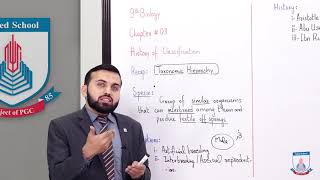 Class 9  Biology  Chapter 3  Lecture 4 History of Classification  Allied Schools [upl. by Corin]