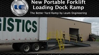 Portable Forklift Loading Dock Ramp by Leum Engineering [upl. by Enialahs693]