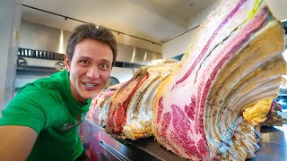 World’s Best Steak 🥩 INSANE DINO RIBEYE  Meet The KING of Beef  El Capricho Spain [upl. by Sidell]