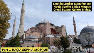 EXPLORE TURKEY  PART 7  HAGIA SOPHIA  BLUE MOSQUE  GRAND BAZAAR  GALATA BRIDGE  ISTANBUL [upl. by Mariquilla]