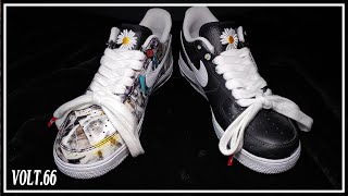 Custom Shoes Air Force PeaceMinusOne 20 Film Removal Custom [upl. by Joacimah]