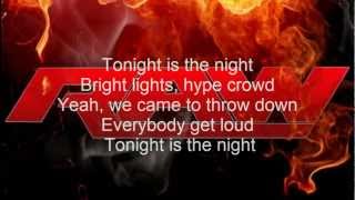 WWE RAW New Theme song Tonight is the night Lyrics [upl. by Kale547]