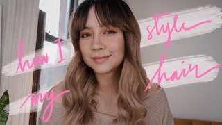 How I style my wavy hair  Camie Juan [upl. by Ettedualc]