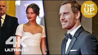 Michael Fassbender and Alicia Vikander arrive at the London Film Festival Awards 2016 [upl. by Ecydnarb]