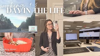 Day in the Life Working a 95 Office Job realistic  corporate work vlog morning routine cooking [upl. by Jarrad]