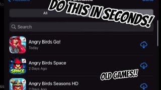 How to get an old Angry Birds game on your Apple device [upl. by Anemolif]