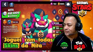 JOGUEI COM TODAS SKINS DA NITA [upl. by Liebermann]