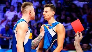 10 Craziest RedYellow Cards 2018  Famous Volleyball Players ᴴᴰ [upl. by Ulrich]