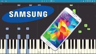 Samsung Galaxy Ringtone  Over The Horizon  Piano Tutorial [upl. by Deyas775]