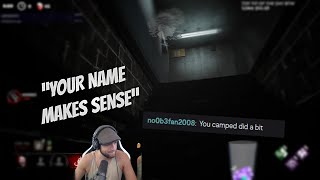 Tru3ta1ent THROWS SHADE at No0b3 and gets HACKED Dead By Daylight Twitch Streamer Highlights [upl. by Nnil]