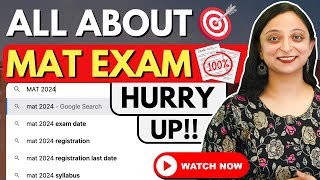 ➡️MBA MAT 2024 February Registrations Started Syllabus Top Colleges mba matexam mbaadmissions [upl. by Lepine]