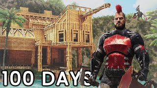 I Spent 100 Days In Ark Survival Ascended  The Island [upl. by Valerio468]