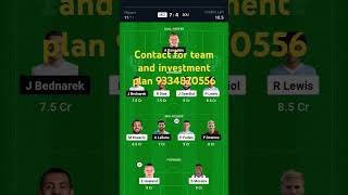 Mci vs sou dream 11 team [upl. by Grae]