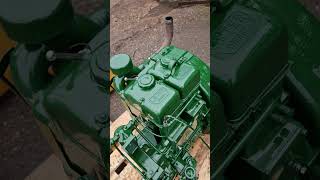 Reconditioned Lister SR2 Twin Cylinder Marine Diesel Engine Hand Start Up [upl. by Milan]