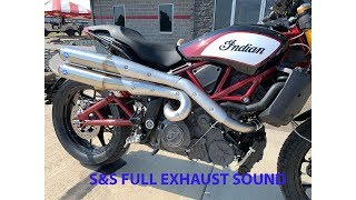 FTR 1200 SampS Exhaust sound clip 2019 Indian Race Replica [upl. by Karlen88]