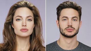 Top 30 Famous Female Celebrities Gender Swap ⭐ Female to Male  Faceapp [upl. by Yelahc]