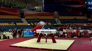 UCHIMURA Kohei JPN  2018 Artistic Worlds Doha QAT  Qualifications Pommel Horse [upl. by Edward]