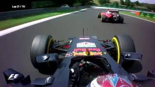 Verstappen Clashes With Raikkonen  2016 Hungarian Grand Prix [upl. by Yeroc786]