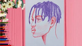 how to draw dreadlocks drawing [upl. by Aniram]