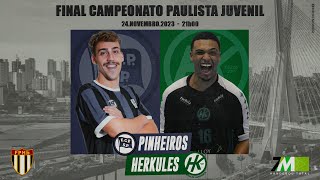 PINHEIROS vs HERKULES 2100 2411  FINAL SUPER PAULISTÃO JUVENIL MASCULINO 2K23 [upl. by Spieler236]