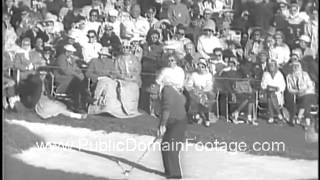 Gary Player defeats Arnold Palmer to win The Masters 1961 newsreel archival stock footage [upl. by Annawal]