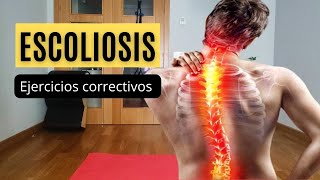 ejercicios para ESCOLIOSIS en adultos mayores  FISIOPILATES para una ESPALDA SANA 🤸‍♀️ [upl. by Ymas]