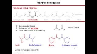 Lec6  Anhydride Nomenclature [upl. by Beal]