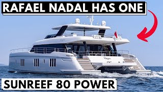 RAFAEL NADAL has one of these SUNREEF 80 POWER quotKOKOMOquot LUXURY CATAMARAN Yacht Tour [upl. by Katha]