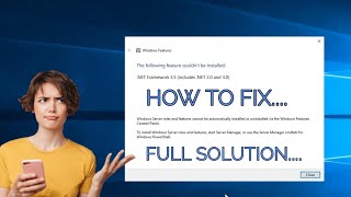 HOW TO FIX net framework 35 includes net 20 and 30 downloadERROR FIX [upl. by Sikleb]