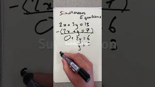 Simultaneous equations gcsemaths algebra [upl. by Aennaej]