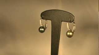 Boucles doreilles argent et perle de Tahiti POEMANA pour femme  wwwebijouteriecom [upl. by Netnert]