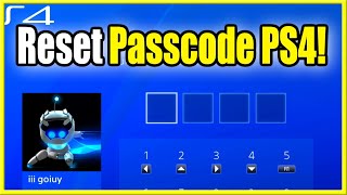 How to Reset Passcode on PS4 Account amp Login Fast Method [upl. by Nomolas]