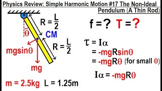 Physics Review Simple Harmonic Motion 17 The Non Ideal Pendulum [upl. by Jeanie800]