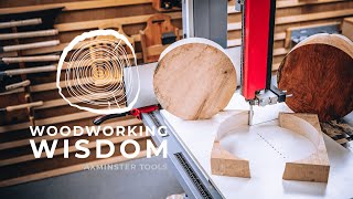 Bandsaw Circle Cut Jig  Woodworking Wisdom [upl. by Arikahc]