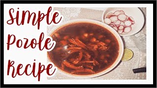 Red Chicken Pozole  Mexican Food Recipe [upl. by Stranger]