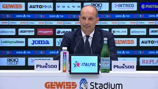 POST  ATALANTA  JUVE 11  Allegri quotrosso a Szczesnyquot Conferenza Stampa [upl. by Ecilahc344]