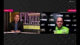 Michael van Gerwen Leaves Interview After Incident With Journalist [upl. by Hyde]