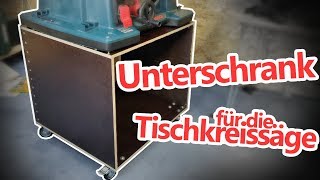 Unterschrank für die Tischkreissäge selber bauen  DIY  Werkstatt Projekt [upl. by Eiramyma130]