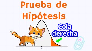 Prueba de hipótesis de cola derecha Valor Crítico [upl. by Daune]