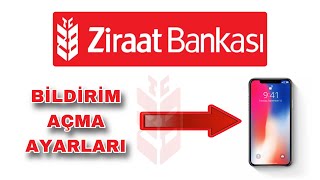 Ziraat Bankası SMS Bildirim Ayarları  Ziraat Bankası Bildirim Açma ziraatbankası [upl. by Otsirc]